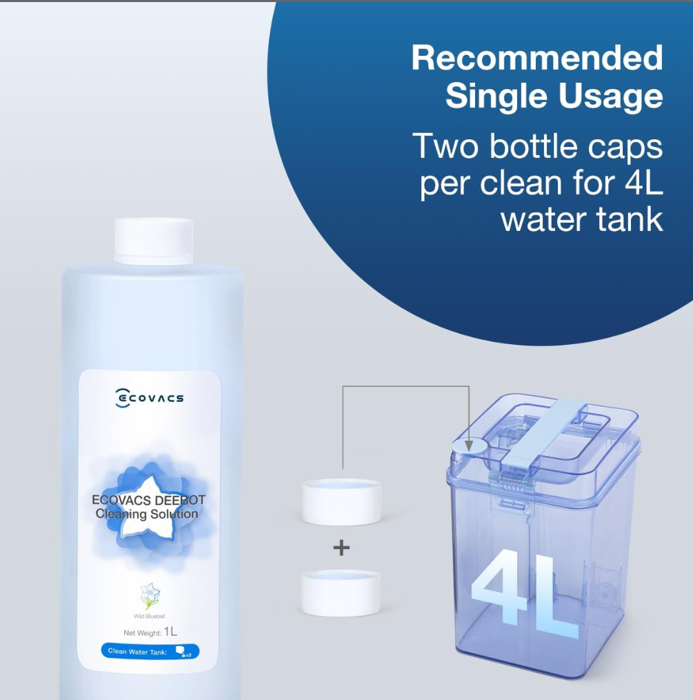 cách sử dụng nước lau sàn Ecovacs 1 lít
