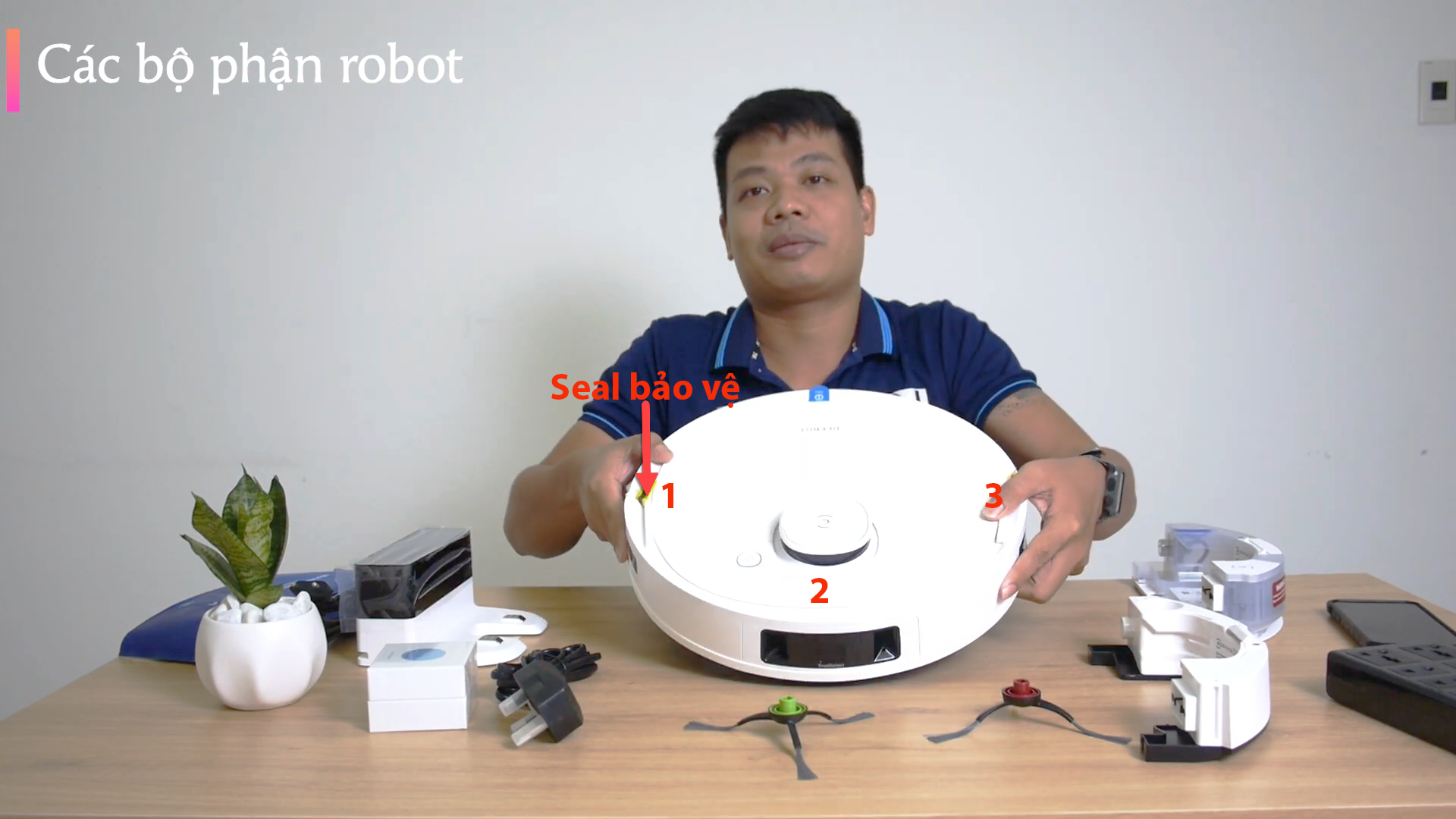 tháo seal bảo vệ robot t9