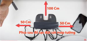 vị trí đặt đế sạc