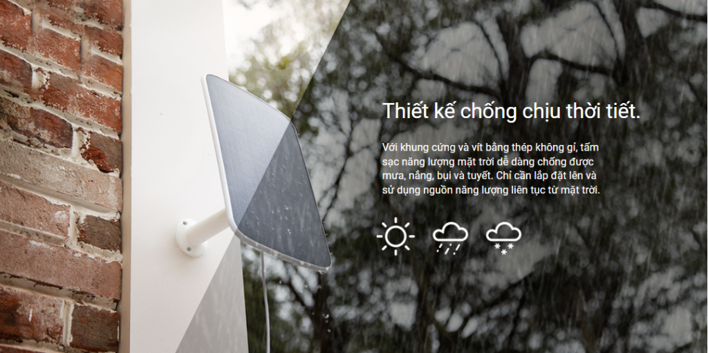thiết kế chống chịu với thời tiết tốt