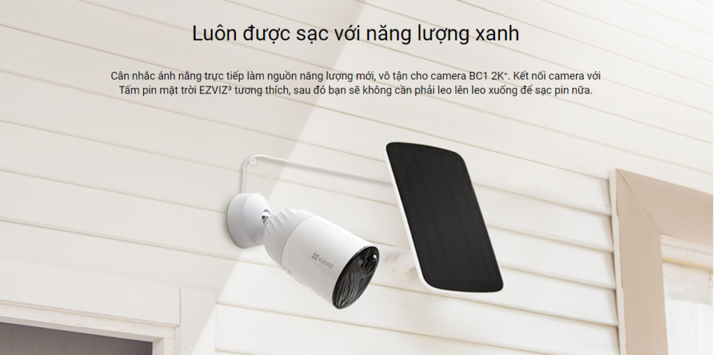 luôn sạc được với năng lượng xanh