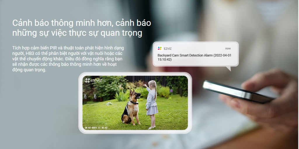 Camera WiFi Dùng Pin EZVIZ HB3 2K SMT