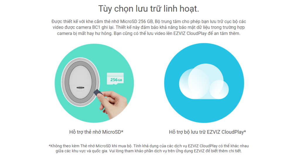 tùy chọn lưu trữ linh hoạt