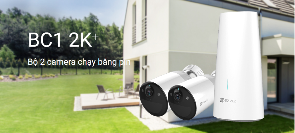 Camera WiFi Dùng Pin EZVIZ BC1 2K⁺