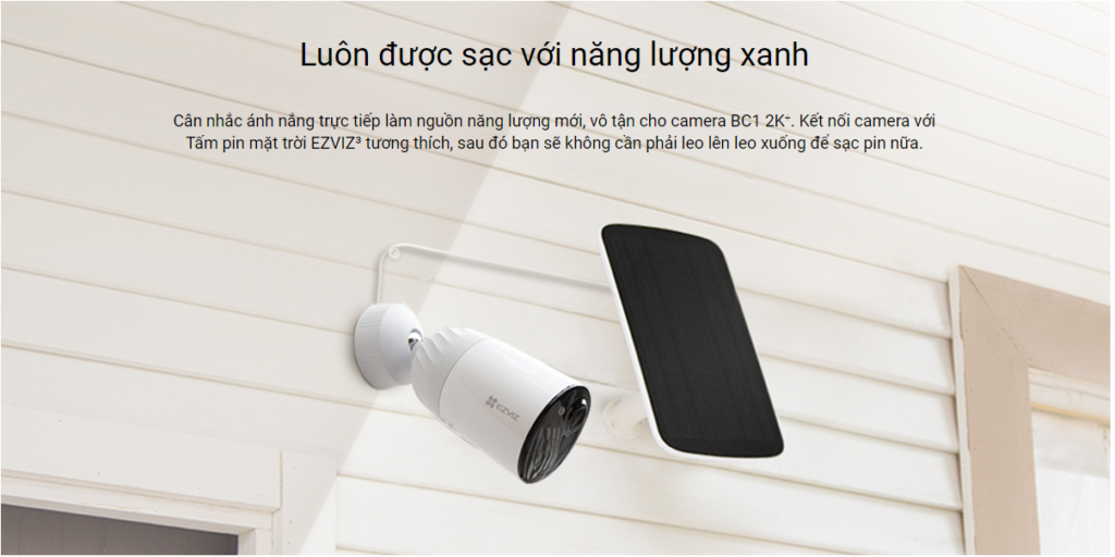luôn được sạc với năng lượng xanh
