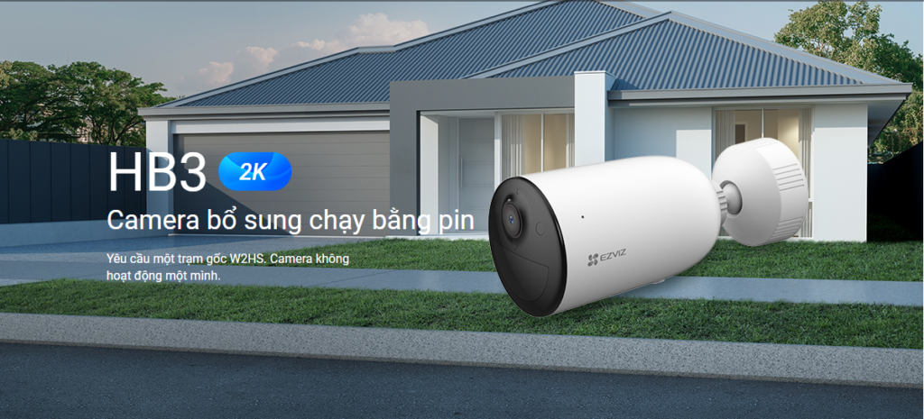 Camera WiFi Dùng Pin EZVIZ HB3 2K
