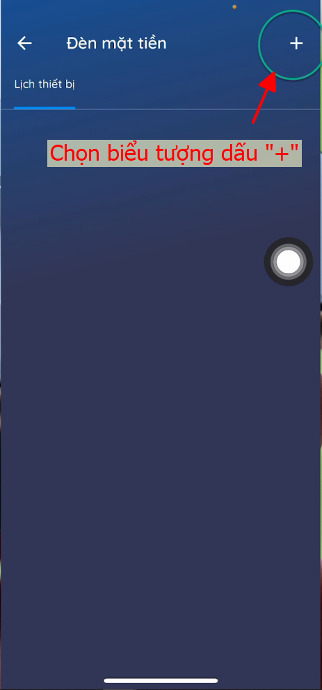 chọn biểu tượng dấu +