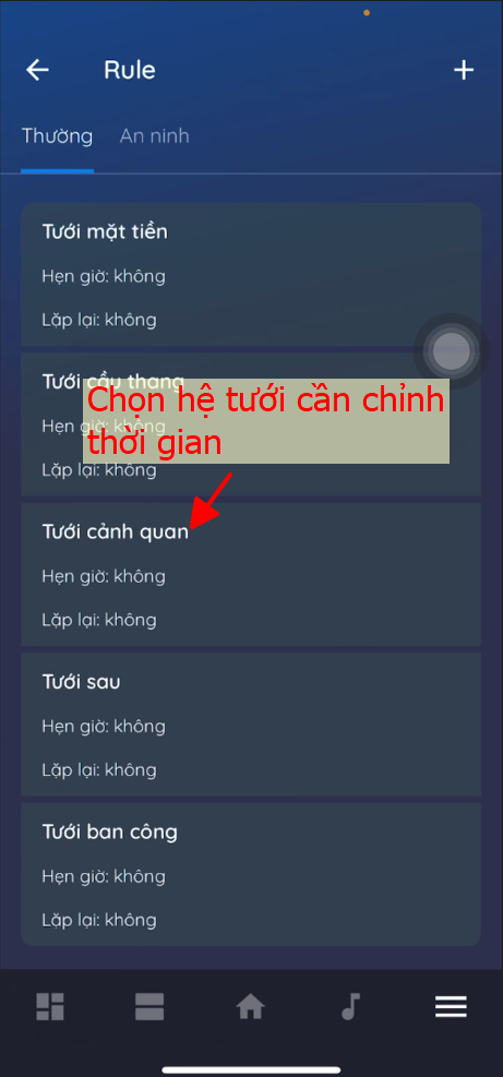 Hướng dẫn cài đặt thời gian tưới cây tự động 3