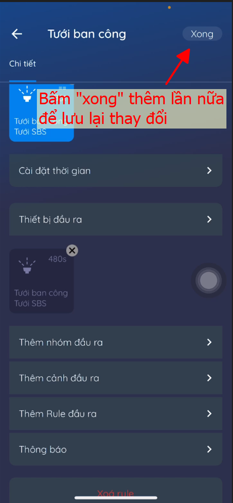 Hướng dẫn cài đặt thời gian tưới cây tự động 8