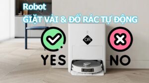 robot giặt vải và hút bụi tự động