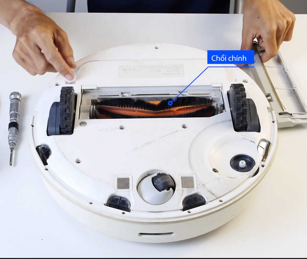 Cach thay choi bien, choi chinh roborock