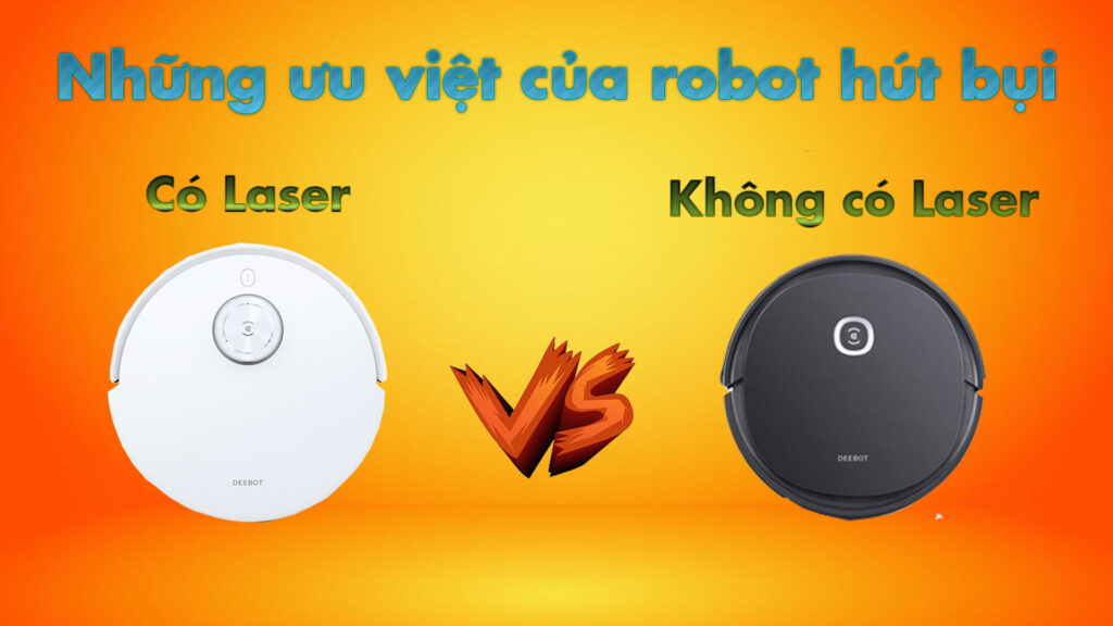robot hút bụi có laser