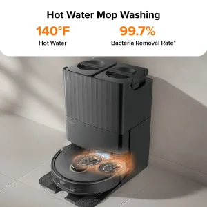 Giặt giẻ lau bằng nước nóng