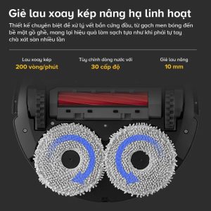 Roborock QR 798 vải lau kép linh hoạt