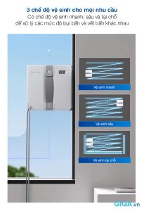 Winbot Mini lựa chọn chế độ vệ sinh