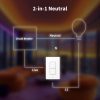 Dây trung tính 2 trong 1 lắp đặt Aqara H2 US dễ dàng