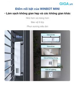 làm sạch không gian hẹp của winbot mini
