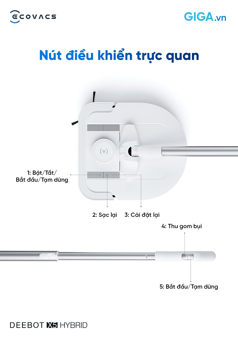 Ecovacs Deebot X5 Hybrid mang đến trải nghiệm làm sạch đáng tin cậy