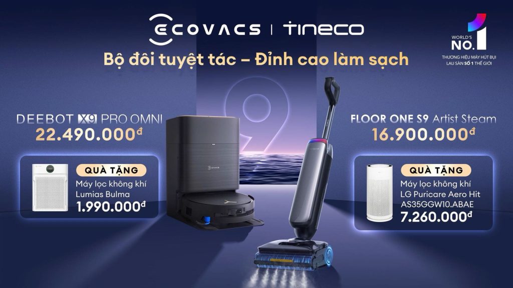Quà tặng hấp dẫn khi mua Deebot X9 Pro Omni và Floor One S9