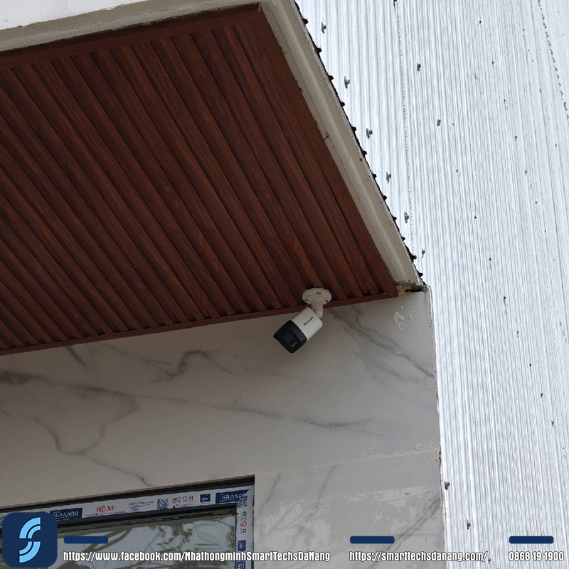 Lắp đặt Camera an ninh - công trình Nhà thông minh - chị Hà