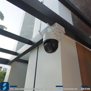 Camera IMOU được lắp đặt sân trước tại nhà anh Thành - khu đô thị FPT, Đà Nẵng