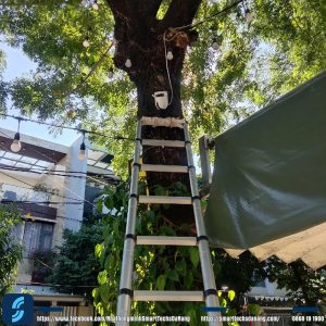 Camera an ninh ngoài trời - hình ảnh lắp đặt thực tế