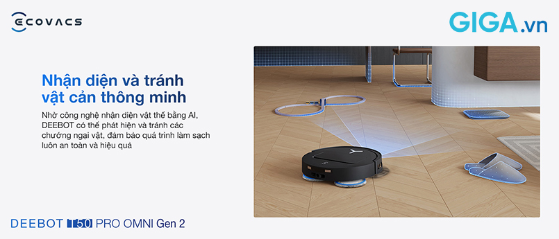 Công nghệ nhận diện và tránh vật cản AIVI 3D 3.0 tạo bản đồ 3D