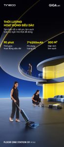 Máy hút bụi lau sàn khô ướt STATION S9 Artist