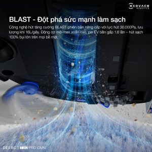 Ecovacs Deebot T90 Pro Omni lực hút mạnh