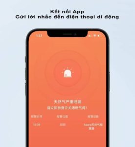 cảm biến phát hiện , báo động đến điện thoại