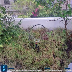 Hệ thống tưới tự động sử dụng van pin dùng hệ phun sương phân bổ đồng đều
