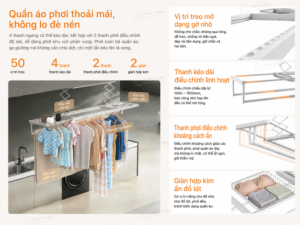 Giàn phơi thông minh Aqara C100 chịu tải lớn