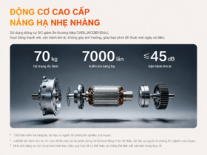 Giàn phơi thông minh Aqara C100 động cơ vận hành êm ái