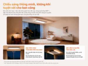 Giàn phơi thông minh Aqara C100 chiếu sáng