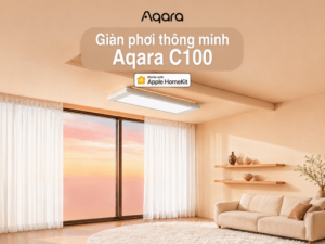 Giàn phơi thông minh Aqara C100 thiết kế âm trần
