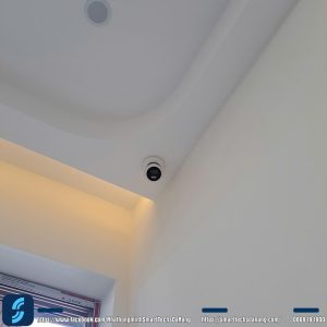 Hệ thống camera Hikvision DS-2CD1327G0-LU lắp đặt tại phòng khách
