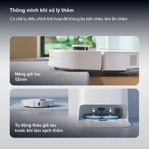 Robot hút bụi lau nhà Roborock Qrevo 2 Pro thông minh khi làm sạch thảm