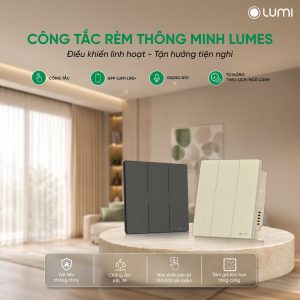 Công tắc cơ thông minh Lumes rèm đơn