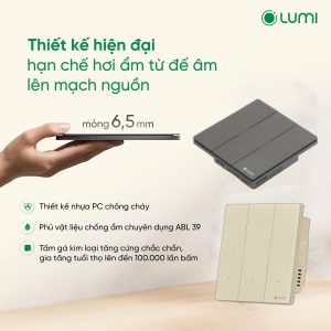 Công tắc cơ thông minh Lumes cửa cuốn