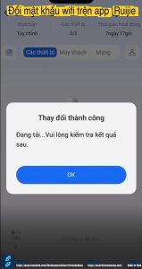 lưu thay đổi thành công