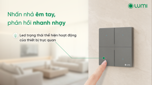 Công tắc cơ Lumes V2 bấm êm tay