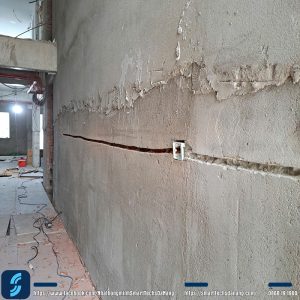 Hoàn thiện cắt đục phần thô, chôn đế âm cho nút Exit
