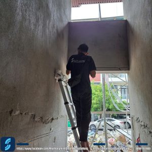 thi công vị trí đi dây cho khóa điện từ