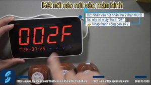 Hoàn thành thêm nút nhấn thư 2 vào