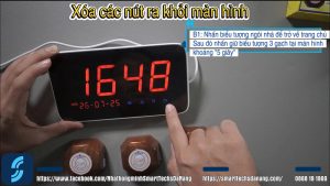 Hướng dẫ xóa nút nhấn bước 1