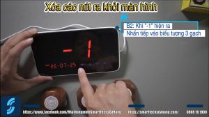 Hướng dẫn xóa nút nhấn bước 2