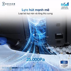 Lực hút 25.000Pa