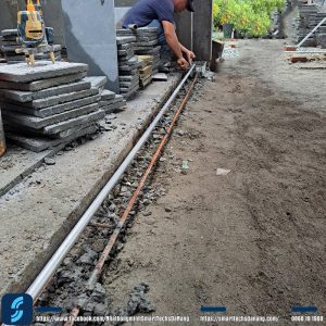 Khảo sát thi công phần thô cổng tự động