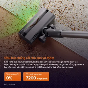 Roborock H60 Hub Pro với Đầu hút chống rối JawScraper Hybrid