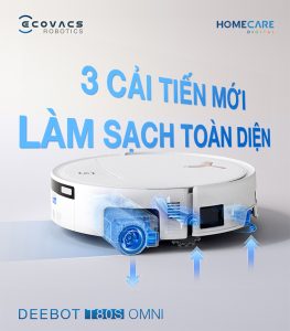 Deebot T80S Omni chế độ tự động nâng con lăn cải tiến mới